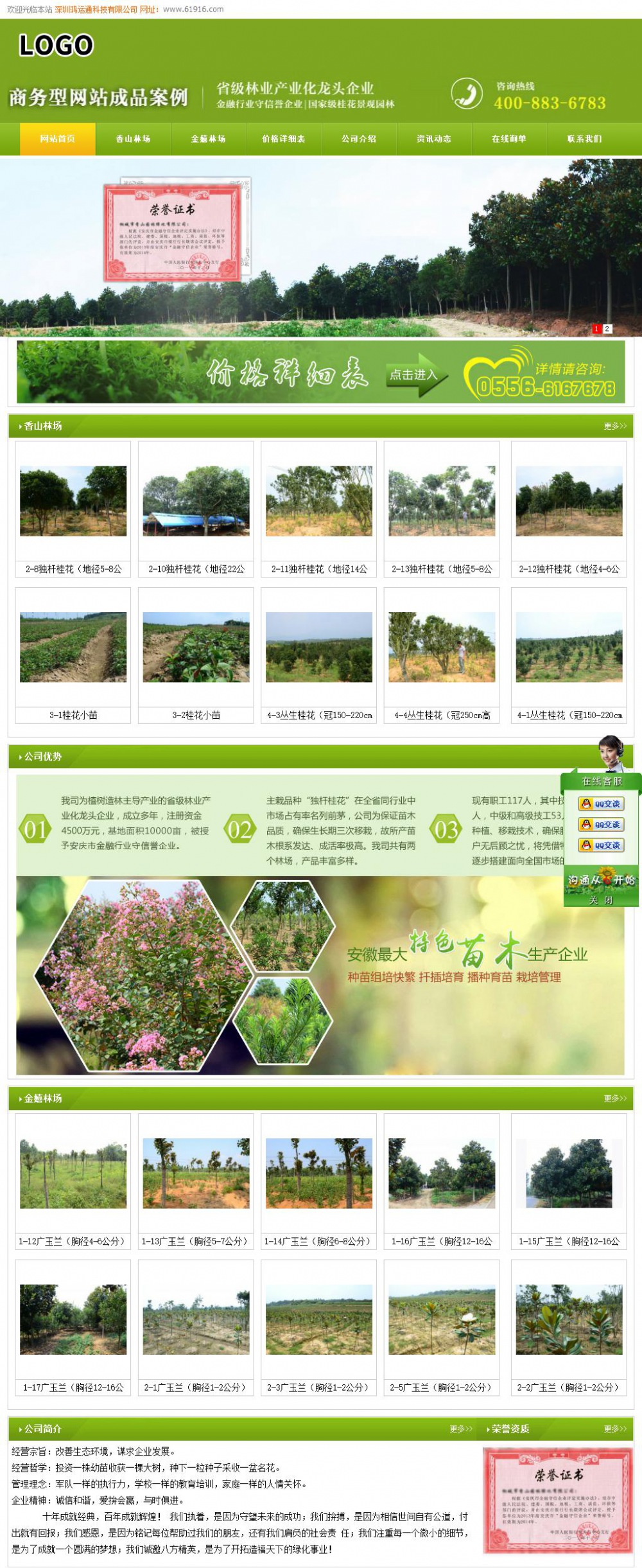 商务型成品案例站No:8326